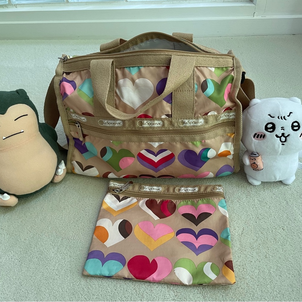 LeSportsac Shoulder/handbag with matching pouch bag